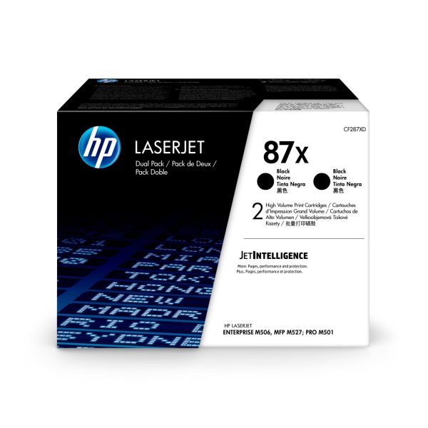 HP Toner-Modul 87X schwarz CF287XD LJ Enterprise M527 2 Stück