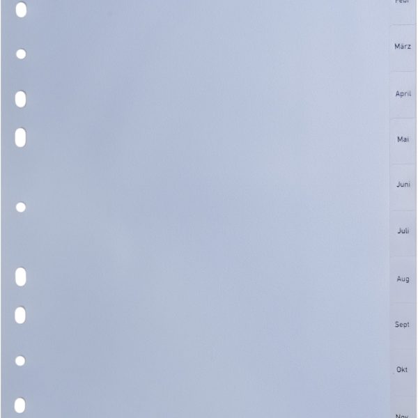 HWB Register PP A4 3604.51 transparent Jan-Dez DE