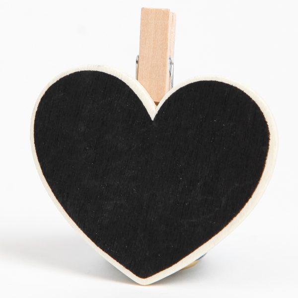 I AM CREATIVE Blackboard Clips 1301.24 Herz, 4 Stück