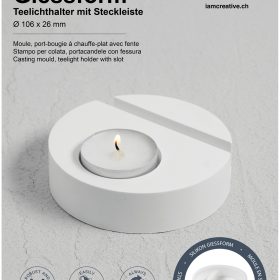 I AM CREATIVE Silikon Giessform 1704.33 Kerzenhalter für Teelicht
