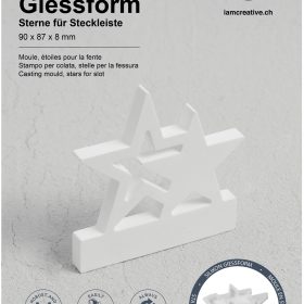 I AM CREATIVE Silikon Giessform 1704.34 Sterne für Steckleiste