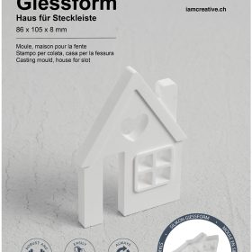 I AM CREATIVE Silikon Giessform 1704.36 Haus für Steckleiste