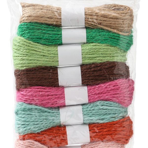 I AM CREATIVE Jutebänder Mix 8m 2125.1 assortiert 10 Stück