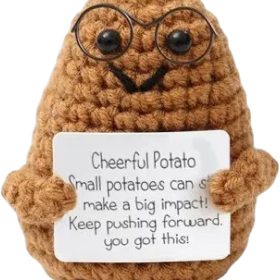 I AM CREATIVE Positive Potato Brille 12cm 219088 braun