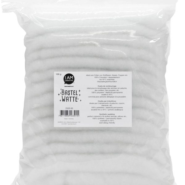 I AM CREATIVE Bastelwatte 100g 2520 weiss