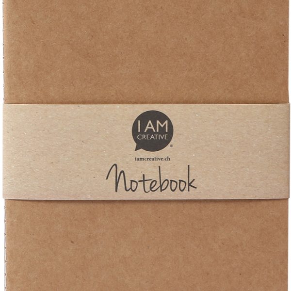 I AM CREATIVE Notizbuch A6 4005.1 natur 60 Seiten