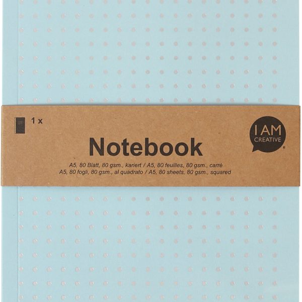 I AM CREATIVE Notizbuch A5 4005.13 hellblau 80 Seiten