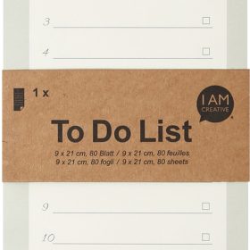 I AM CREATIVE To Do Liste 9x21cm 4005.37 grün 80 Blatt