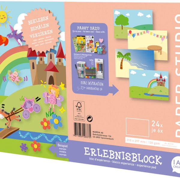 I AM CREATIVE Erlebnisblock Mädchen A4 4010.52 24 Blatt