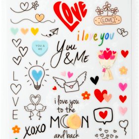 I AM CREATIVE Rub on Sticker A5 4010.6 Liebe