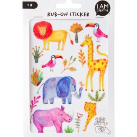 I AM CREATIVE Rub on Sticker 12x17.7cm 4010.63 Dschungel