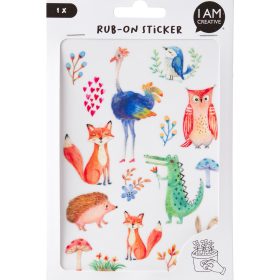 I AM CREATIVE Rub on Sticker 12x17.7cm 4010.64 Zoo
