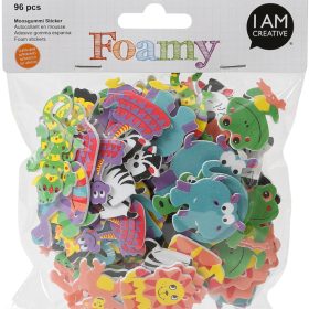 I AM CREATIVE Foamy 4019.06 Dschungeltiere 96 Stück