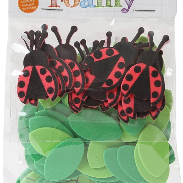 I AM CREATIVE Foamy 4019.35 Marienkäfer, 76 Stück