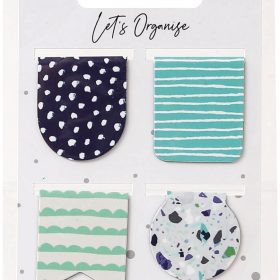 I AM CREATIVE Buchzeichen Let`s Organize 4035.03 magnetisch, 4 assortiert