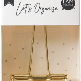 I AM CREATIVE Foldback Klammer Let's Organiz 4035.28 gold, 51mm
