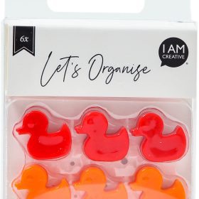 I AM CREATIVE Magnet Ente Let`s Organize 4035.48 rot 6 Stück