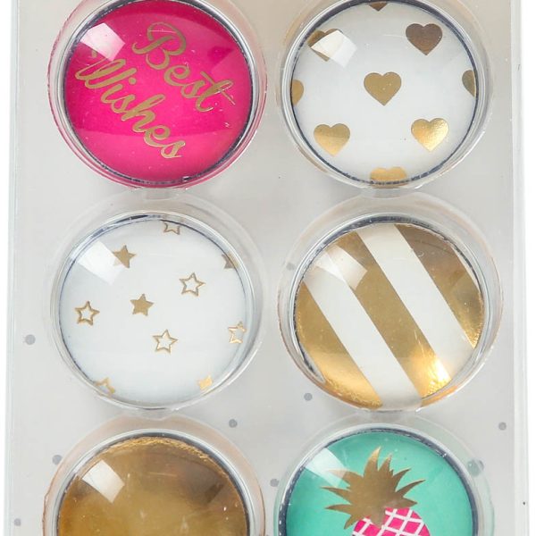 I AM CREATIVE Magnet Sommer Let`s Organize 4035.51 Glas, 3x1cm 6 Stück