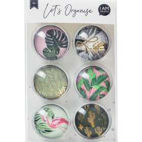 I AM CREATIVE Magnet Natur Let`s Organize 4035.61 Glas, 3x1cm 6 Stück