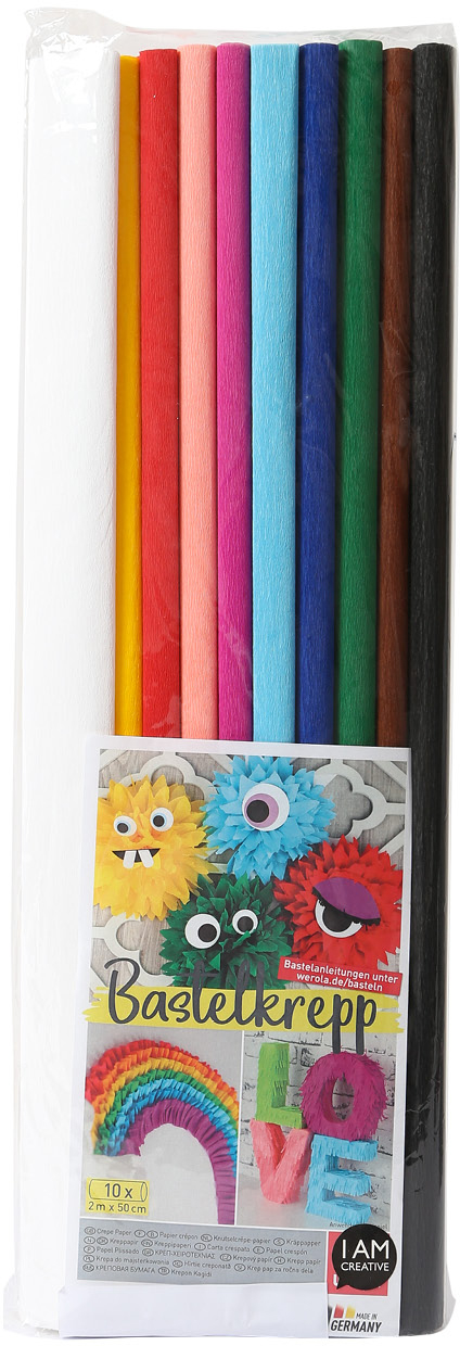 I-AM-CREATIVE-4071-7611983215911 I AM CREATIVE Krepppapierset 50x200cm 4071 assortiert 10 St – Hochwertig & günstig bei ShopDeca