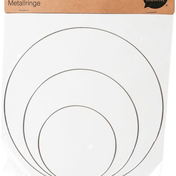 I AM CREATIVE Metallringe 10/20/30cm 4081.31 3 Stück