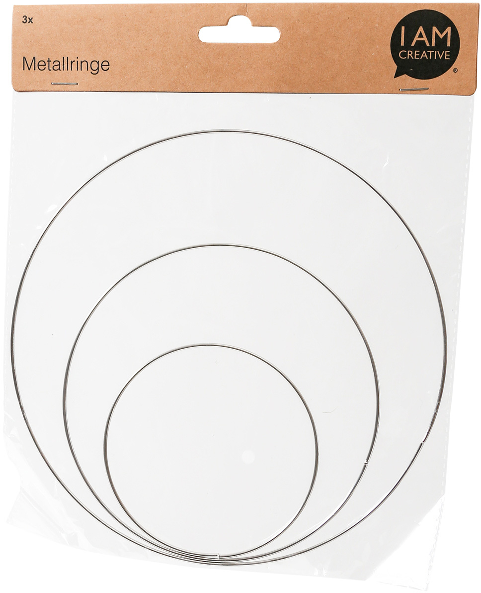 I-AM-CREATIVE-4081.31-7611983184583 I AM CREATIVE Metallringe 10/20/30cm 4081.31 3 Stück – Hochwertig & günstig bei ShopDeca