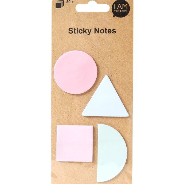 I AM CREATIVE Haftnotizen 4086.82 Formen, pastell 4x20 Blatt