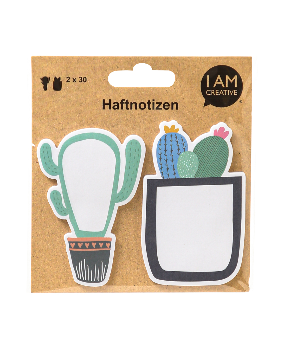 I-AM-CREATIVE-4086.84-7611983217649 I AM CREATIVE Sticky Notes 4086.84 Kakteen 60 Blatt – Bild 1