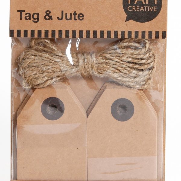 I AM CREATIVE Anhänger Natur 4087.1 eckig, 20 Stück