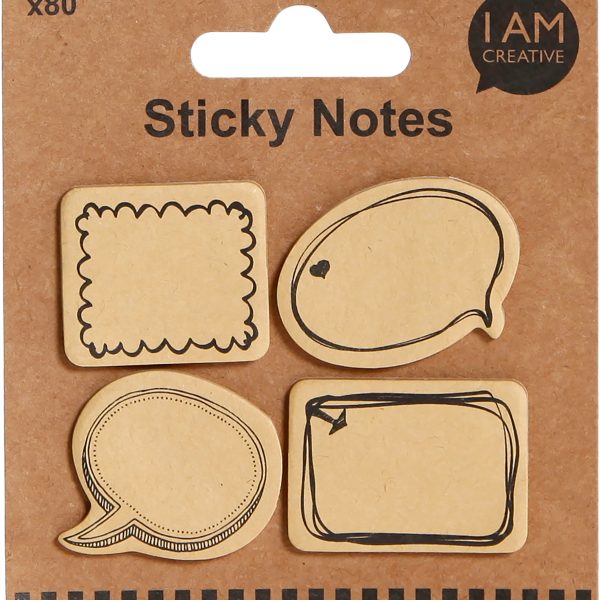 I AM CREATIVE Haftnotiz 4087.19 Sprechblasen, 80 Stück