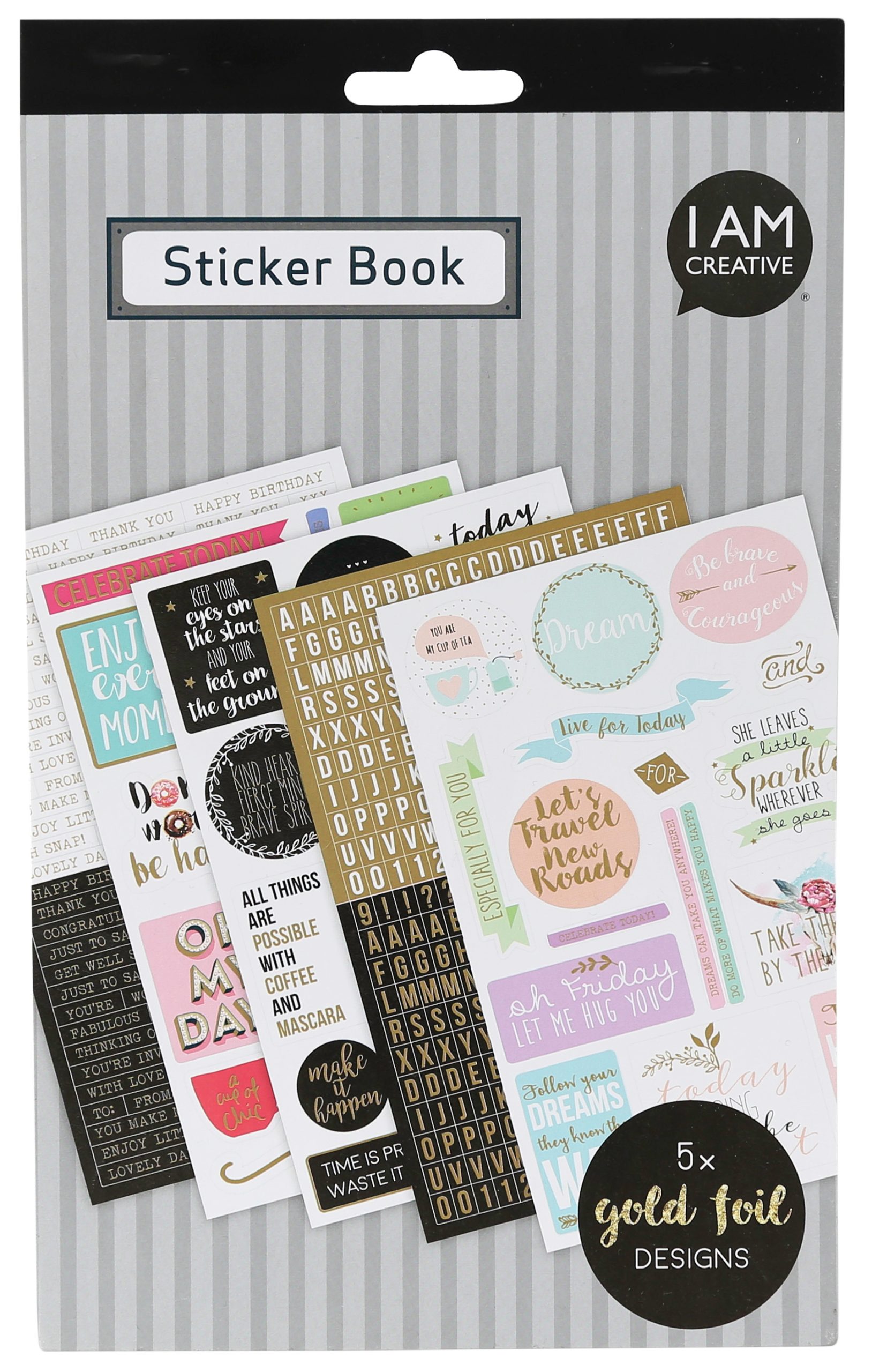 I-AM-CREATIVE-4087.473-7611983170821 I AM CREATIVE Stickerbook 4087.473 Sprüche, 5 Blatt – Hochwertig & günstig bei ShopDeca