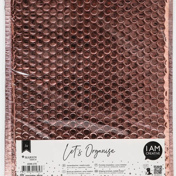 I AM CREATIVE Geschenktasche Let`s Organize 4088.078 metallic Kupfer 3 Stück