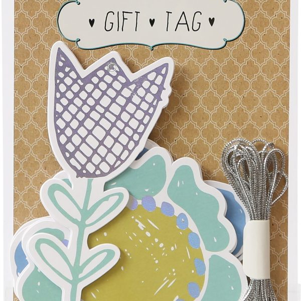 I AM CREATIVE Geschenkanhänger 4088.91 Gift Tag, Blumen, 9 Stück