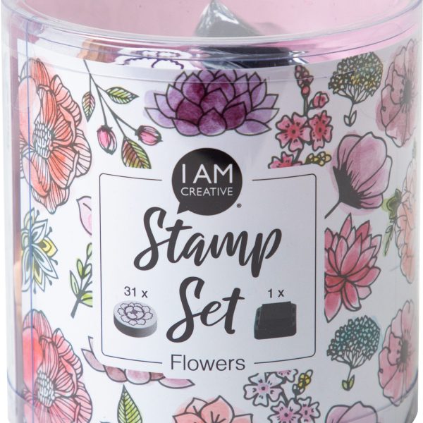 I AM CREATIVE Stempelset 4093.04 Flowers 31 Stück