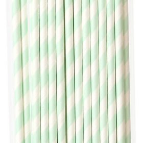 I AM CREATIVE Papiertrinkhalme,mint,19.7cm 6010.921 25 Stück