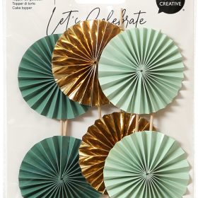 I AM CREATIVE Fächer Picker, mint, gold 6010.945 6 Stück