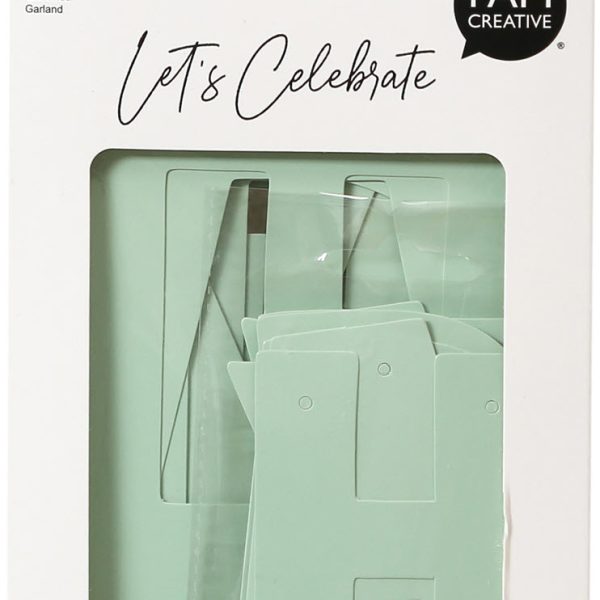 I AM CREATIVE Girlande, Birthday,mint,230cm 6010.963 2 Stück