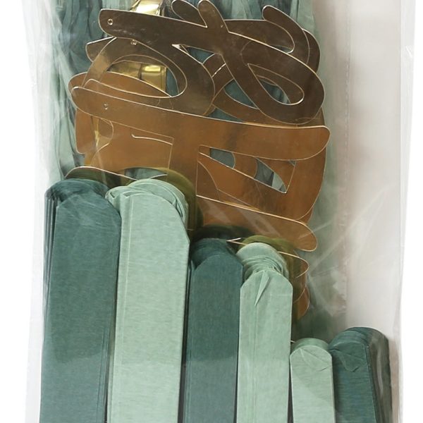 I AM CREATIVE Party Set, mint, gold 6010.983 8 Stück