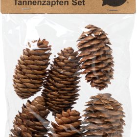 I AM CREATIVE Tannenzapfenset 6102.87 länglich 6 Stück