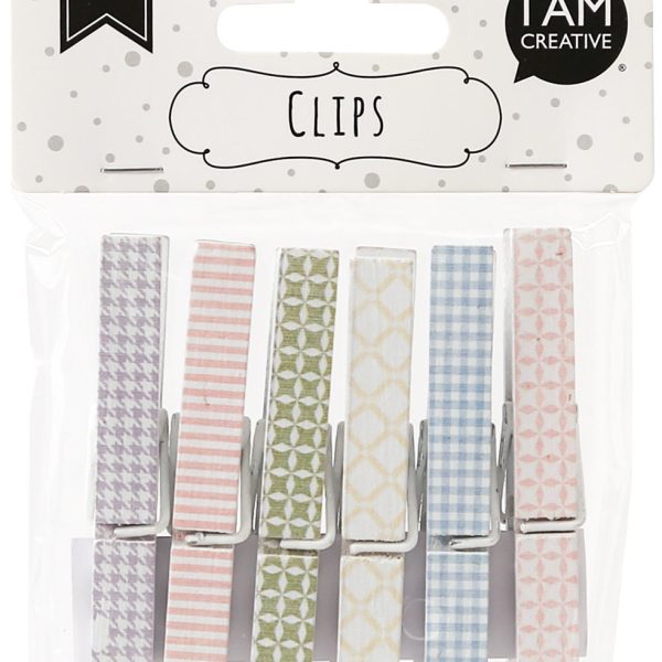 I AM CREATIVE Holzklammer IV 6105.58 6 Stück
