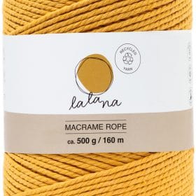 I AM CREATIVE Macrame Rope 6203.1 mustard, 2mm, 500g