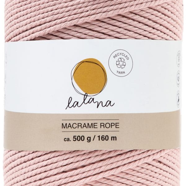 I AM CREATIVE Macrame Rope 6203.2 powder, 2mm, 500g