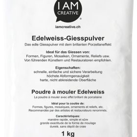 I AM CREATIVE Edelweiss Giesspulver 900101 weiss 1 kg