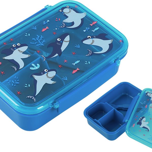 I-DRINK Lunch Box mit Löffel + Gabel ID2015 Shark
