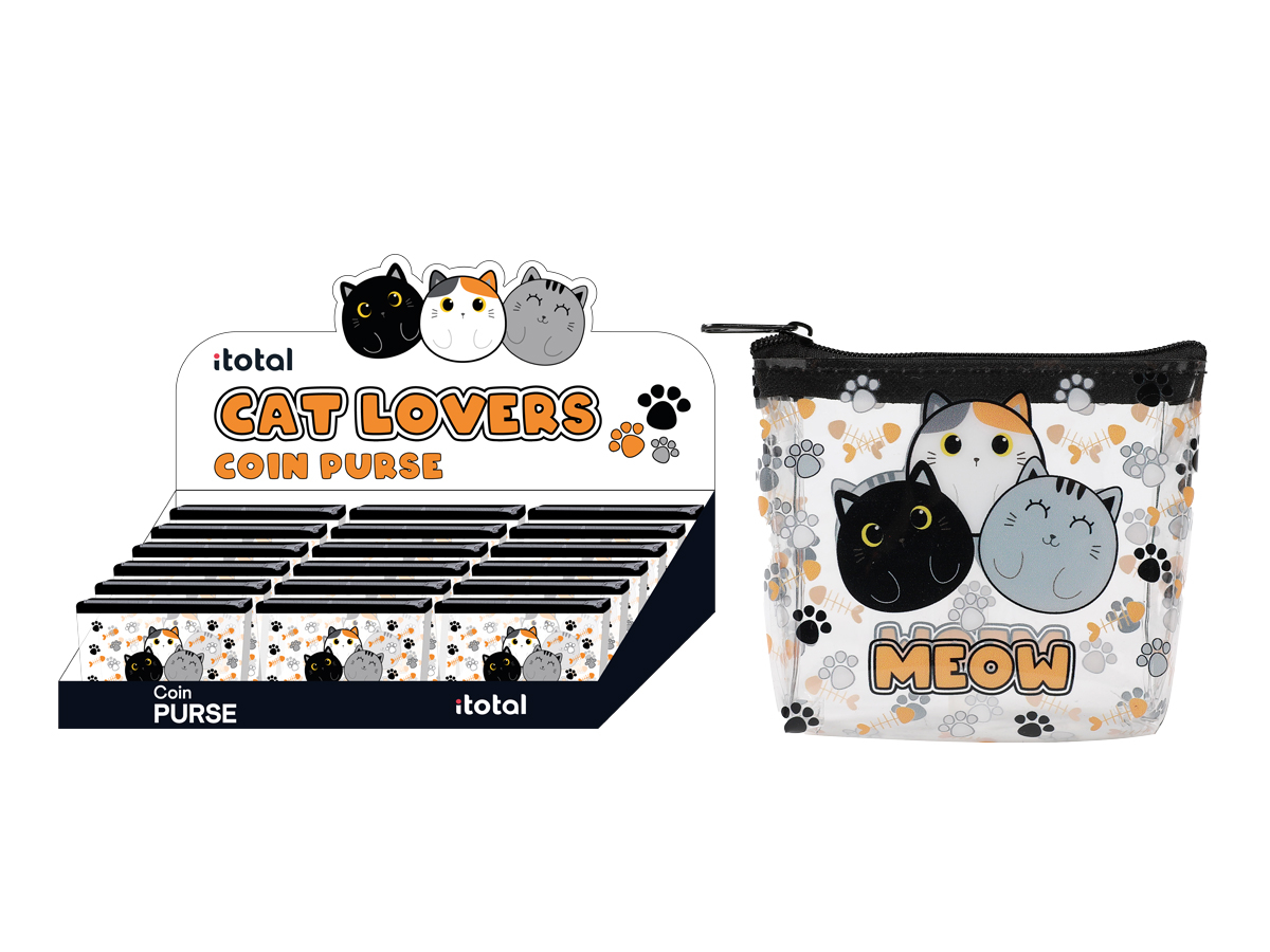 I-TOTAL-XL1657B-8059037076672 I-TOTAL Portemonnaie XL1657B Cat – Hochwertig & günstig bei ShopDeca