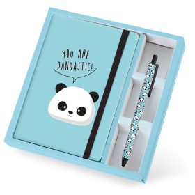 I-TOTAL Notizbuch und Stift A5 XL1812 Panda