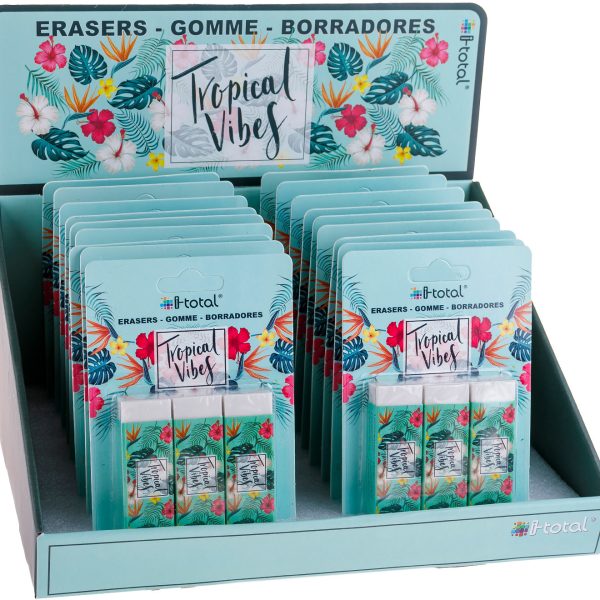 I-TOTAL Radiergummi Tropical Vibes XL1826 3 pcs. 2.2x1.2x6.2cm