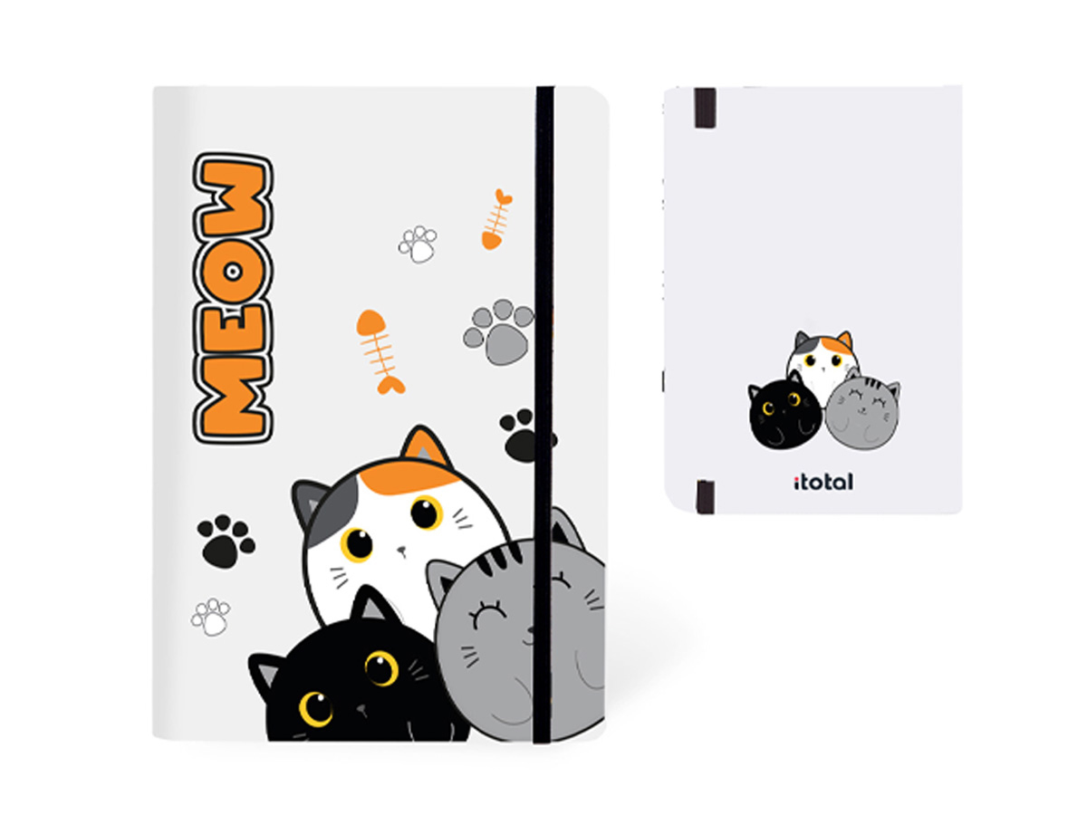 I-TOTAL-XL1891-8057711461134 I-TOTAL Notizbuch A5 XL1891 Cat – Bild 1