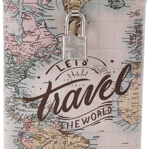 I-TOTAL Sparkasse mit Schloss XL2016 Travel 15.3x10.6x10.6cm