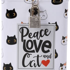 I-TOTAL Sparkasse mit Schloss XL2031 Cat 15.3x10.6x10.6cm